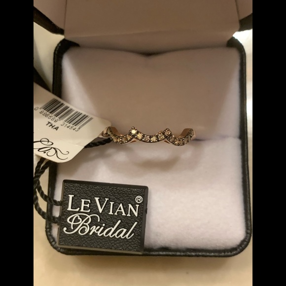 NWT Le Vian Chocolate Diamond Bridal Ring 14K Gold - Picture 5 of 12